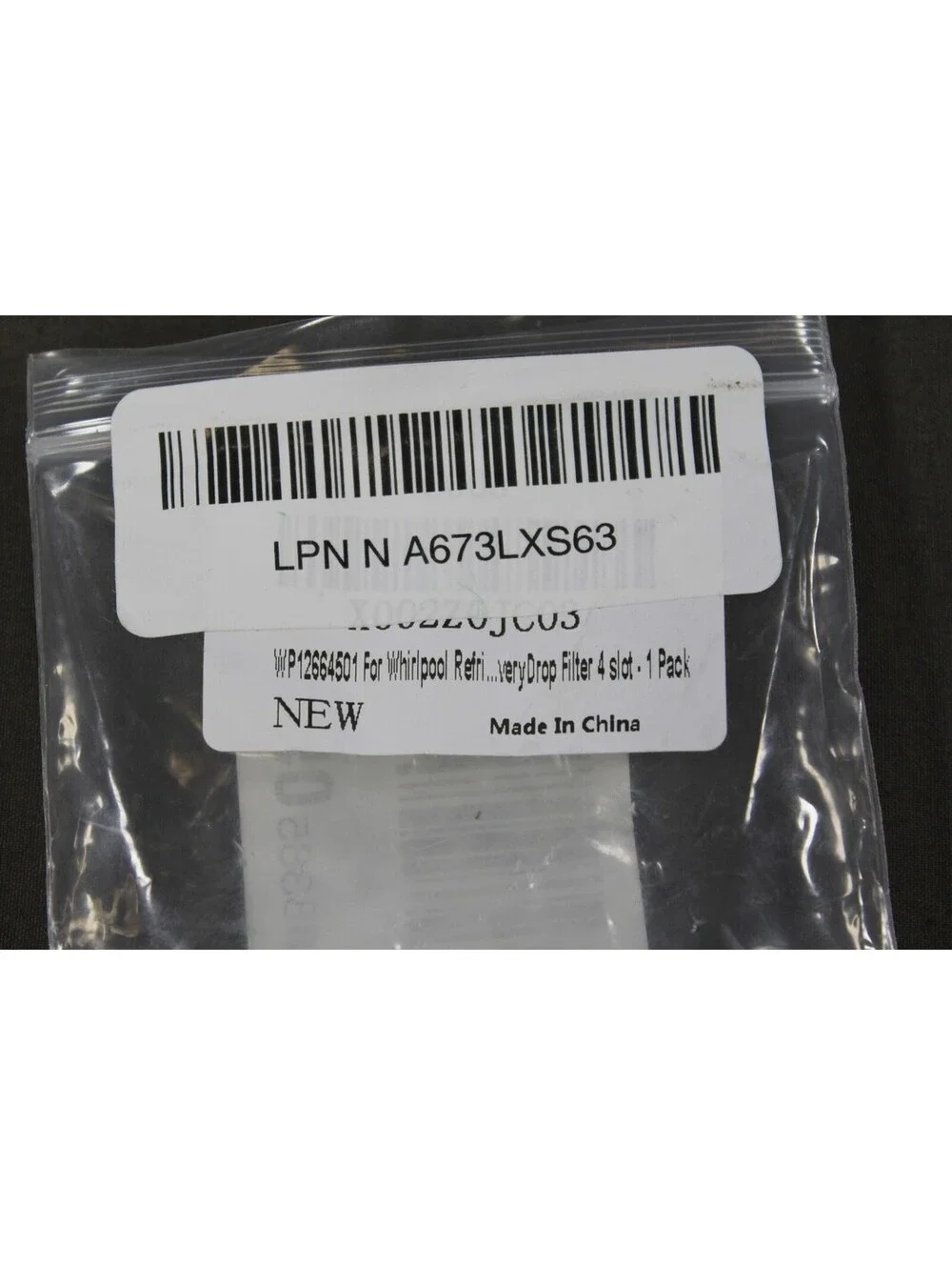 WP12664501 Fridge Filter Bypass Cap Plugs EveryDrop 4